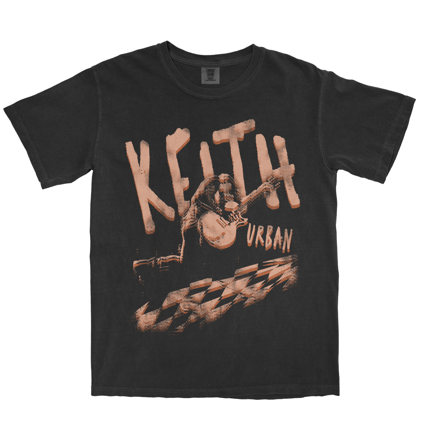 Black Checkered Tee